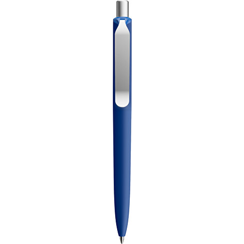 Prodir DS8 PSR Push Kugelschreiber , Prodir, klassikblau/silber satiniert, Kunststoff/Metall, 14,10cm x 1,50cm (Länge x Breite), Bild 1