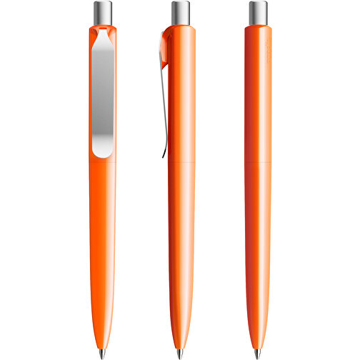 Prodir DS8 PSP Push Kugelschreiber , Prodir, orange/silber satiniert, Kunststoff/Metall, 14,10cm x 1,50cm (Länge x Breite), Bild 6