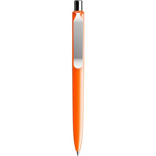 Prodir DS8 PSP Push Kugelschreiber , Prodir, orange/silber poliert, Kunststoff/Metall, 14,10cm x 1,50cm (Länge x Breite), Bild 1