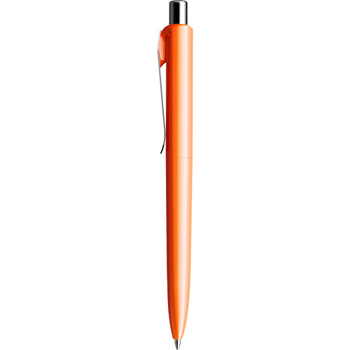 Prodir DS8 PSP Push Kugelschreiber , Prodir, orange/silber poliert, Kunststoff/Metall, 14,10cm x 1,50cm (Länge x Breite), Bild 2