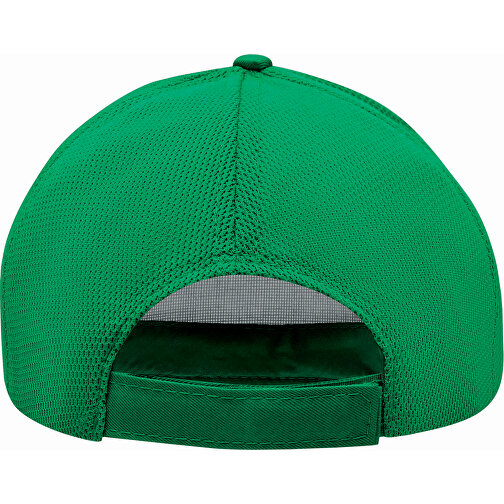 5-Panel-Baseball-Cap BREEZY , dunkelgrün, weiss, 100% Polyester, 130 g/m², 1,00cm (Länge), Bild 4