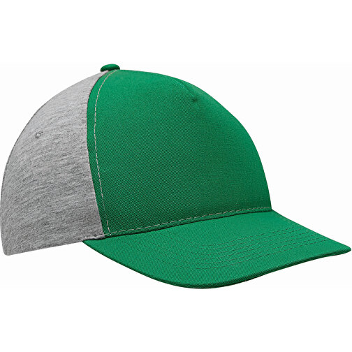 5-Panel-Baseball-Cap UP TO DATE , dunkelgrün, grau, Polyester / Baumwolle, 1,00cm (Länge), Bild 2