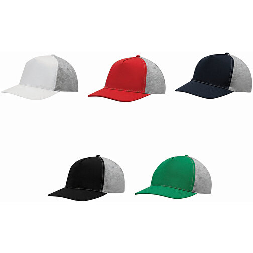 5-Panel-Baseball-Cap UP TO DATE , dunkelgrün, grau, Polyester / Baumwolle, 1,00cm (Länge), Bild 7