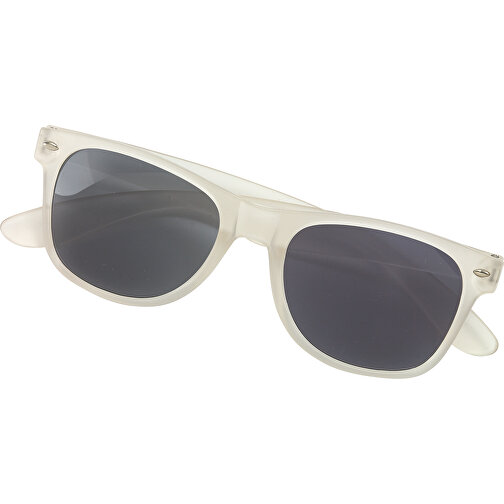 Sonnenbrille POPULAR , weiß, Kunststoff / Polyacryl, 14,50cm x 5,00cm (Länge x Breite), Bild 1