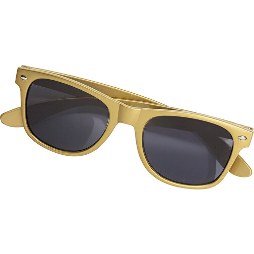 Sonnenbrille STYLISH , gold, Kunststoff / Polyacryl, 1,00cm (Länge), Bild 1