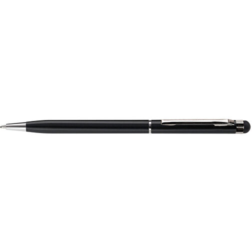 Kugelschreiber Mit Touch , schwarz, Aluminium, 13,60cm (Länge), Bild 3