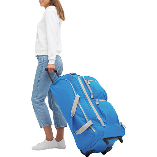 Trolley-Reisetasche 9P , blau, grau, 600D Polyester, 75,00cm x 33,00cm x 30,50cm (Länge x Höhe x Breite), Bild 13