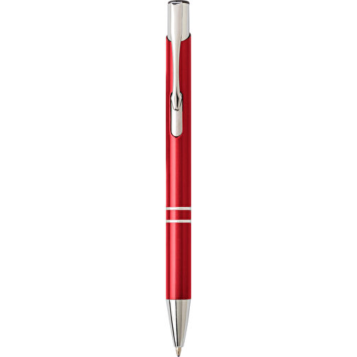 Kugelschreiber Aus Aluminium Delia , rot, Aluminium, Metall, , Bild 1