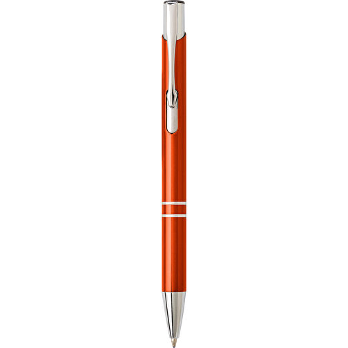 Kugelschreiber Aus Aluminium Delia , orange, Aluminium, Metall, , Bild 1
