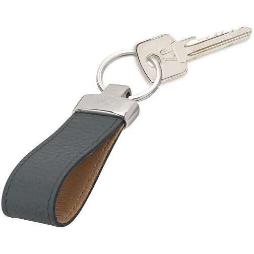 Schlüsselanhänger , anthrazit, Donato Rindleder, 8,50cm x 2,50cm (Länge x Breite), Bild 1