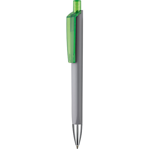 Kugelschreiber TRI-STAR SOFT ST , Ritter-Pen, stein-grau/gras grün TR., ABS-Kunststoff, 14,00cm (Länge), Bild 1