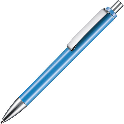 Kugelschreiber EXOS M , Ritter-Pen, taubenblau, ABS u. Metall, 14,10cm (Länge), Bild 2