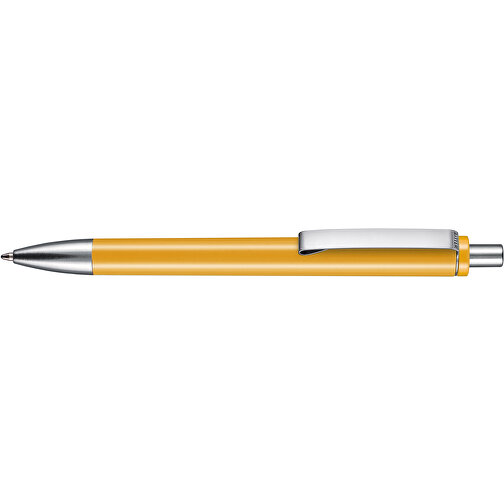 Kugelschreiber EXOS M , Ritter-Pen, apricot-gelb, ABS u. Metall, 14,10cm (Länge), Bild 3