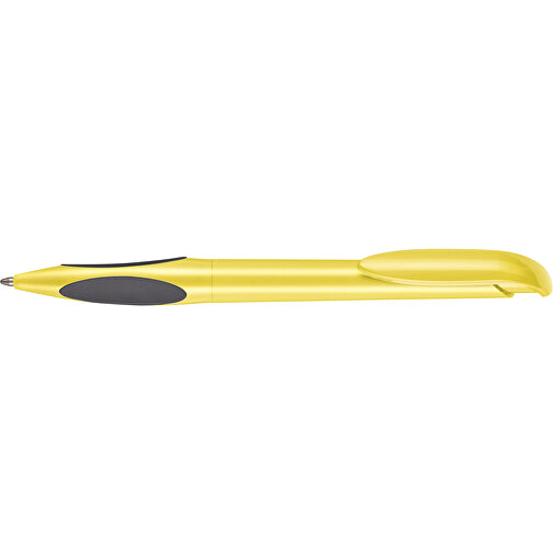Kugelschreiber ATMOS , Ritter-Pen, zitronen-gelb, ABS-PP-Kunststoff, 14,50cm (Länge), Bild 3