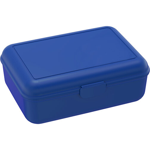 Vorratsdose 'School-Box' Deluxe, Ohne Trennschale , standard-blau PP, Kunststoff, 19,00cm x 7,00cm x 13,90cm (Länge x Höhe x Breite), Bild 1