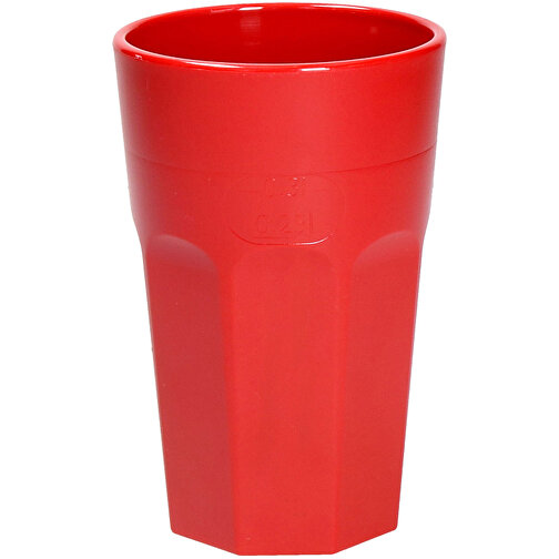 Trinkbecher 'Caipi' , standard-rot, Kunststoff, 13,30cm (Höhe), Bild 1