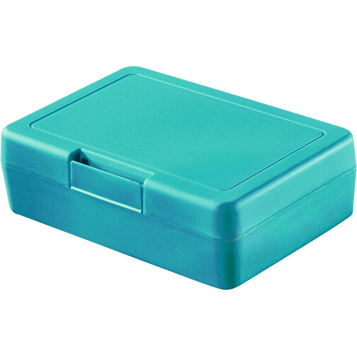 Vorratsdose 'Lunch-Box' , teal, Kunststoff, 16,20cm x 5,00cm x 11,30cm (Länge x Höhe x Breite), Bild 1