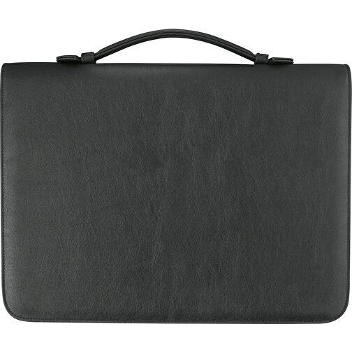 Verkaufsmappe A4 Mit RV , schwarz, Lederähnliches Corello Material, 37,00cm x 3,50cm x 27,00cm (Länge x Höhe x Breite), Bild 2