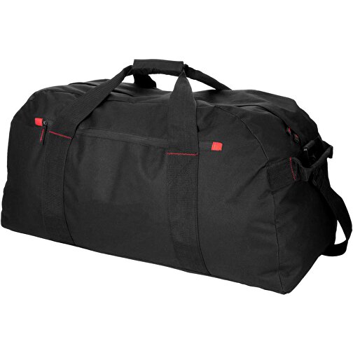 Vancouver Extragroße Reisetasche 75L , schwarz / rot, 600D Polyester, 74,00cm x 38,00cm x 34,00cm (Länge x Höhe x Breite), Bild 1