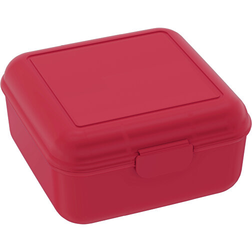 Vorratsdose 'Cube' Deluxe , berry, Kunststoff, 14,00cm x 6,50cm x 14,00cm (Länge x Höhe x Breite), Bild 1