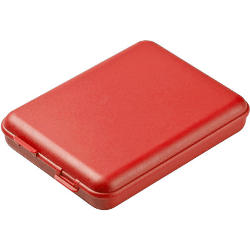 Dose 'Flat' , trend-rot PP, Kunststoff, 15,80cm x 3,00cm x 11,80cm (Länge x Höhe x Breite), Bild 1