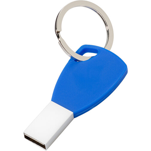 USB-Stick Silicon II 8GB , Promo Effects MB , blau MB , 8 GB , Metall, Silikon MB , 3 - 10 MB/s MB , 5,72cm x 0,45cm x 2,60cm (Länge x Höhe x Breite), Bild 1