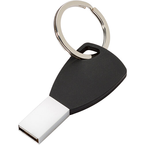 USB-Stick Silicon II 2GB , Promo Effects MB , schwarz MB , 2 GB , Metall, Silikon MB , 3 - 10 MB/s MB , 5,72cm x 0,45cm x 2,60cm (Länge x Höhe x Breite), Bild 1