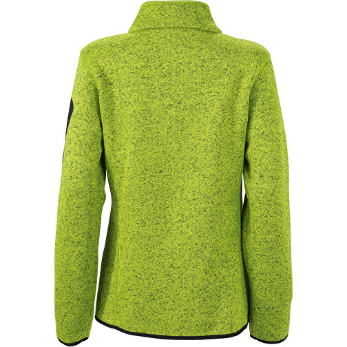 Ladies’ Knitted Fleece Jacket , James Nicholson, kiwi-melange / royal, XXL, , Bild 4