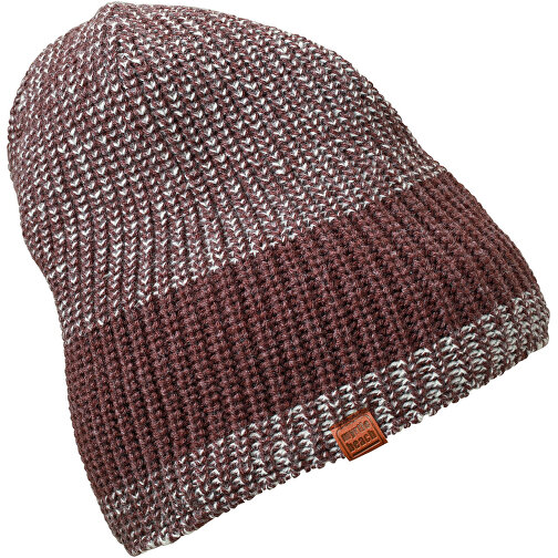 Urban Knitted Hat , Myrtle Beach, pflaume / grau, one size, , Bild 1