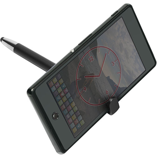 Touchscreen-Druckkugelschreiber 'Jupiter' , schwarz, ABS, 14,60cm (Länge), Bild 3
