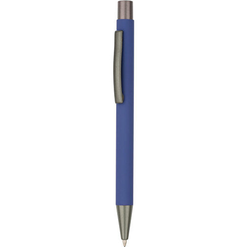 Kugelschreiber Seattle Soft Touch , Promo Effects, blau, Metall, 13,50cm x 0,80cm (Länge x Breite), Bild 1