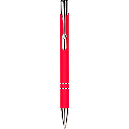 Kugelschreiber New York Soft Touch , Promo Effects, rot, Metall, 13,50cm x 0,80cm (Länge x Breite), Bild 3