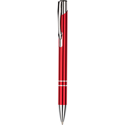 Kugelschreiber New York Glänzend , Promo Effects, rot, Metall, 13,50cm x 0,80cm (Länge x Breite), Bild 1