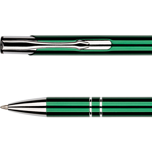 Kugelschreiber New York Glänzend , Promo Effects, grün, Metall, 13,50cm x 0,80cm (Länge x Breite), Bild 5