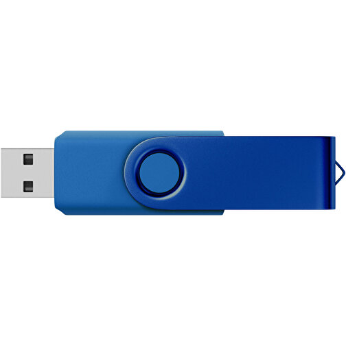 USB-Stick Swing Color 8GB , Promo Effects MB , blau MB , 8 GB , Kunststoff/ Aluminium MB , 3 - 10 MB/s MB , 5,70cm x 1,00cm x 1,90cm (Länge x Höhe x Breite), Bild 3