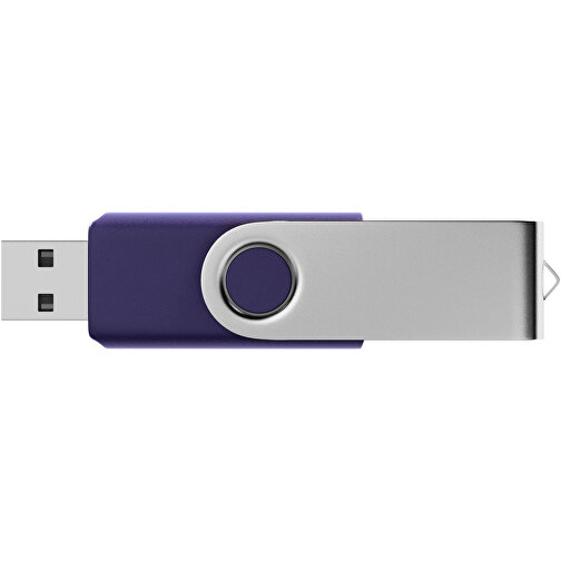 USB-Stick SWING 2.0 8 GB , Promo Effects MB , blau metallic MB , 8 GB , Kunststoff/ Aluminium MB , 3 - 10 MB/s MB , 5,80cm x 1,09cm x 1,90cm (Länge x Höhe x Breite), Bild 3