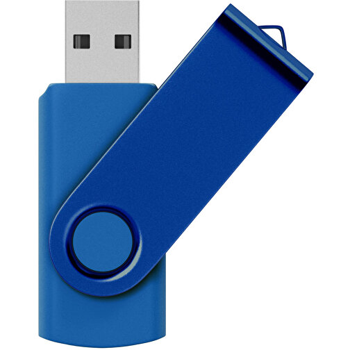 USB-Stick Swing Color 4GB , Promo Effects MB , blau MB , 4 GB , Kunststoff/ Aluminium MB , 3 - 10 MB/s MB , 5,70cm x 1,00cm x 1,90cm (Länge x Höhe x Breite), Bild 1