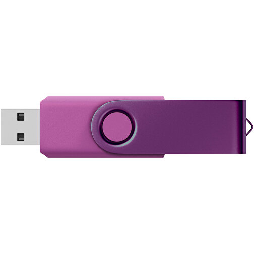 USB-Stick Swing Color 32GB , Promo Effects MB , violett MB , 32 GB , Kunststoff/ Aluminium MB , 3 - 10 MB/s MB , 5,70cm x 1,00cm x 1,90cm (Länge x Höhe x Breite), Bild 3