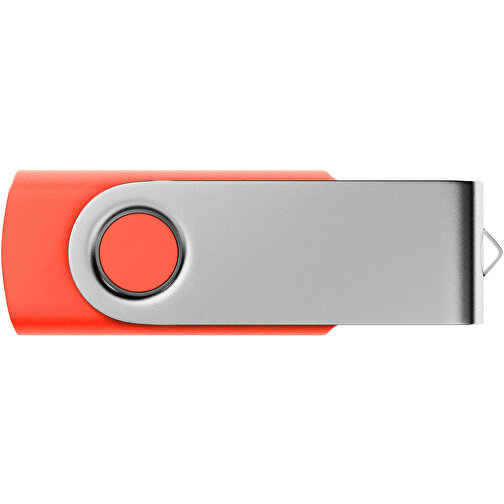 USB-Stick SWING 2.0 32 GB , Promo Effects MB , rot MB , 32 GB , Kunststoff, Metall MB , 3 - 10 MB/s MB , 5,80cm x 1,09cm x 1,90cm (Länge x Höhe x Breite), Bild 2