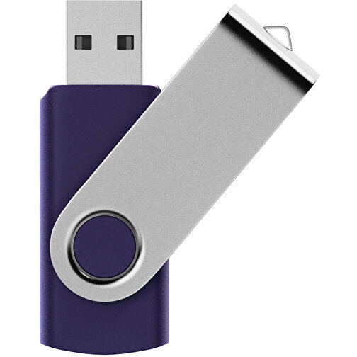 USB-Stick SWING 3.0 16 GB , Promo Effects MB , blau metallic MB , 16 GB , Kunststoff, Metall MB , 10 - 45 MB/s MB , 5,70cm x 1,09cm x 1,90cm (Länge x Höhe x Breite), Bild 1