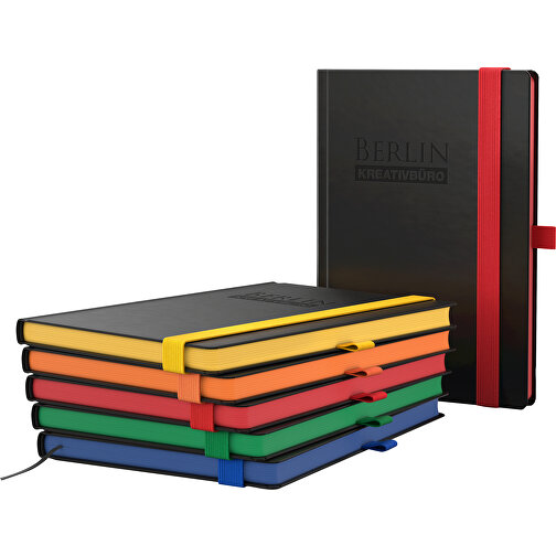 Notizbuch Color-Book Bestseller A4, Orange , schwarz, orange, Hochweisses Schreibpapier 90 g/m², 29,70cm x 21,00cm (Länge x Breite), Bild 2