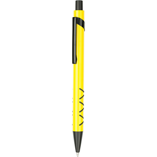 Kugelschreiber Karlstad Bunt , Promo Effects, gelb, Aluminium/Kunststoff, 14,00cm (Länge), Bild 1