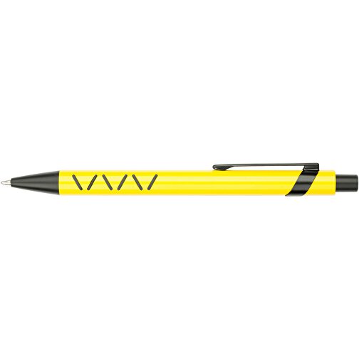 Kugelschreiber Karlstad Bunt , Promo Effects, gelb, Aluminium/Kunststoff, 14,00cm (Länge), Bild 3