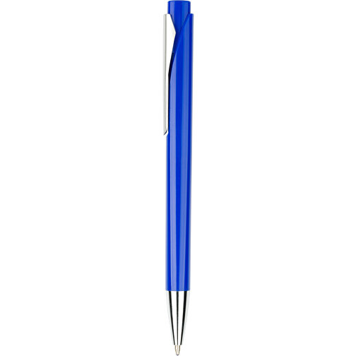 Kugelschreiber Liverpool Bunt , Promo Effects, blau, Kunststoff, 14,10cm x 1,00cm x 1,20cm (Länge x Höhe x Breite), Bild 1