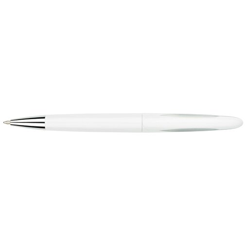 Kugelschreiber Tokio Bunt Silber , Promo Effects, weiss/silber, Kunststoff, 14,50cm x 1,50cm (Länge x Breite), Bild 3