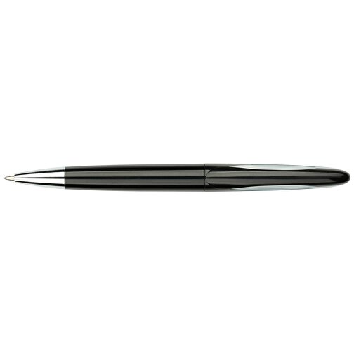 Kugelschreiber Tokio Bunt Silber , Promo Effects, schwarz/silber, Kunststoff, 14,50cm x 1,50cm (Länge x Breite), Bild 3