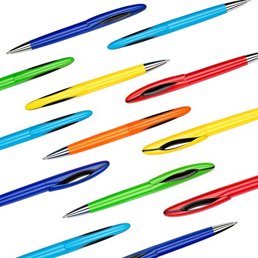 Kugelschreiber Tokio Bunt Schwarz , Promo Effects, gelb, Kunststoff, 14,50cm x 1,50cm (Länge x Breite), Bild 4