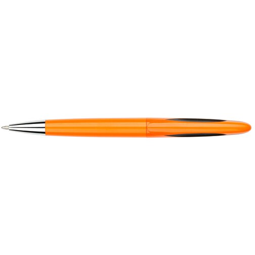 Kugelschreiber Tokio Bunt Schwarz , Promo Effects, orange, Kunststoff, 14,50cm x 1,50cm (Länge x Breite), Bild 3