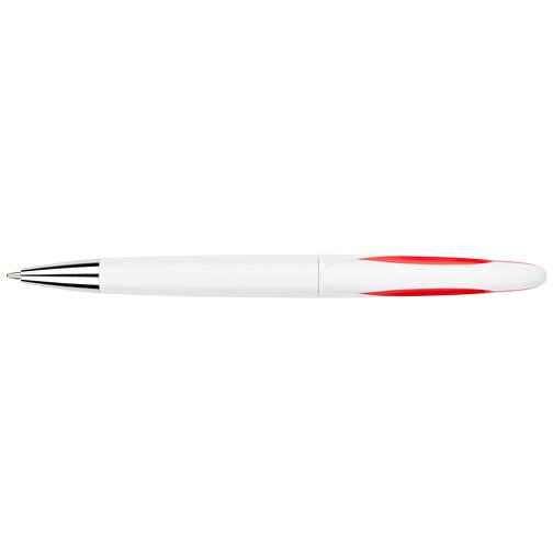 Kugelschreiber Tokio Weiss , Promo Effects, weiss/rot, Kunststoff, 14,50cm x 1,50cm (Länge x Breite), Bild 3