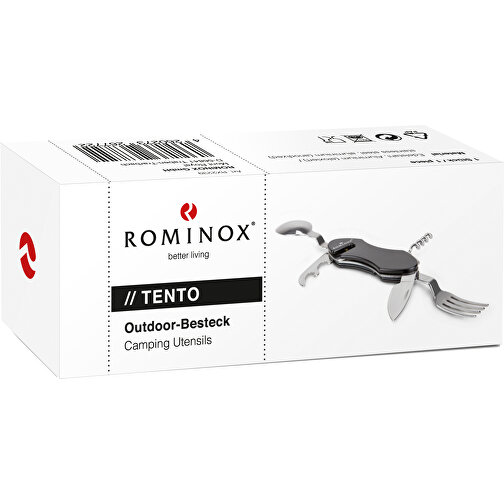 ROMINOX® Outdoor-Besteck // Tento , schwarz, Edelstahl, Aluminium, 10,60cm x 3,20cm x 3,70cm (Länge x Höhe x Breite), Bild 5